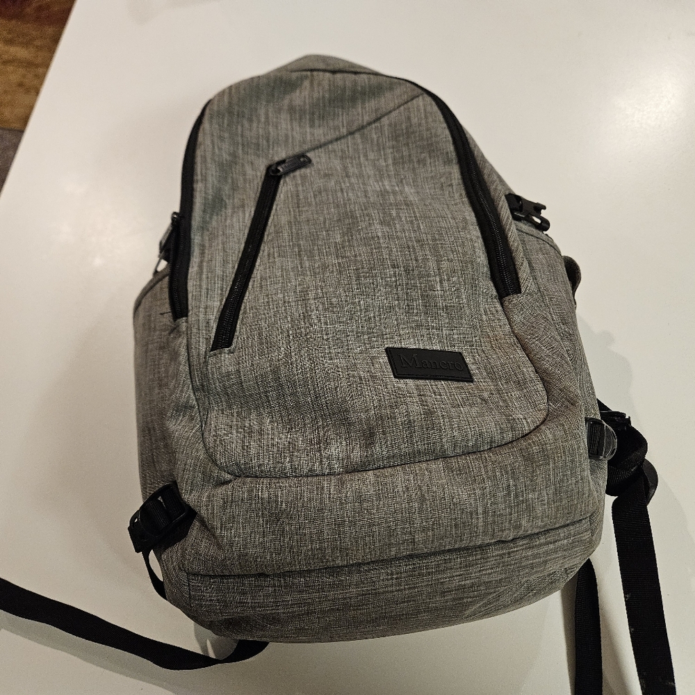 Stylish Gray Backpack for UNISEX HAS USB CABLE